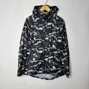 EUC Nike Womens Running Track and Field Windbreaker Jacket Camo Medium‎